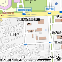 秋田地方気象台　気象調査統計周辺の地図