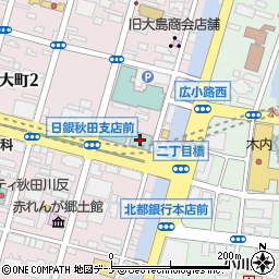 ダイワロイネットホテル秋田周辺の地図