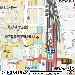 マツモトキヨシ秋田駅ビルＡＬＳ店周辺の地図