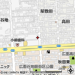 秋田県秋田市手形十七流410周辺の地図