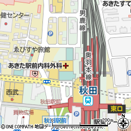 株式会社秋田ステーションビル　アルス館２Ｆロペピクニック周辺の地図