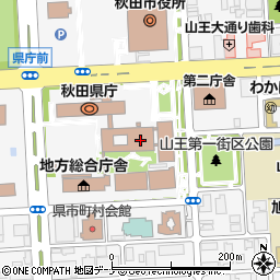 県庁食堂周辺の地図