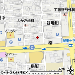秋田県秋田市広面谷地田58-1周辺の地図