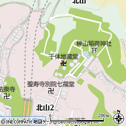 千体地蔵堂周辺の地図