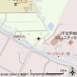 秋田県秋田市下北手松崎谷崎290周辺の地図