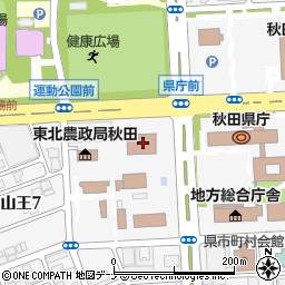 秋田地方裁判所　会計課・用度係周辺の地図