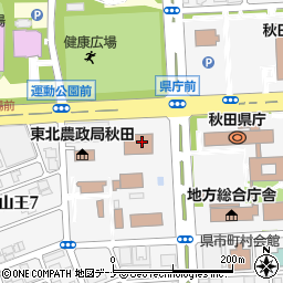 仙台高等裁判所秋田支部周辺の地図
