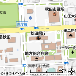 北都銀行秋田県庁 ＡＴＭ周辺の地図
