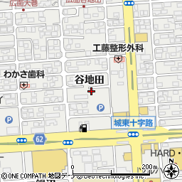 秋田県秋田市広面谷地田25-9周辺の地図