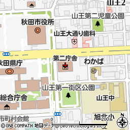 秋田県庁　産業労働部・地域産業振興課ものづくり戦略班周辺の地図