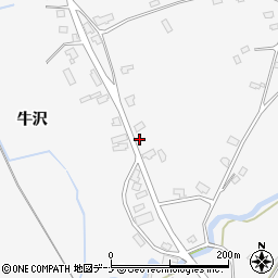 秋田県仙北市田沢湖生保内（牛沢）周辺の地図