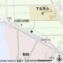 秋田県秋田市下北手松崎谷崎171周辺の地図