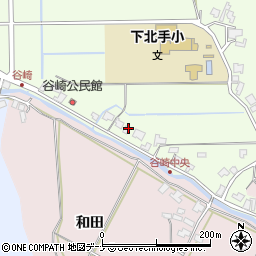 秋田県秋田市下北手松崎谷崎171-2周辺の地図