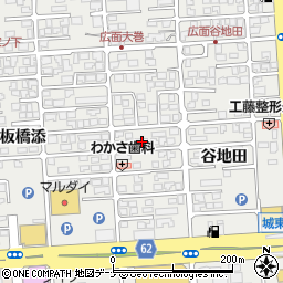 秋田県秋田市広面谷地田81-5周辺の地図