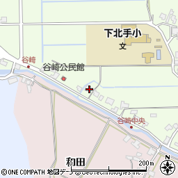 秋田県秋田市下北手松崎谷崎171-1周辺の地図
