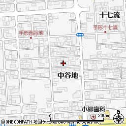 秋田県秋田市手形中谷地63-1周辺の地図