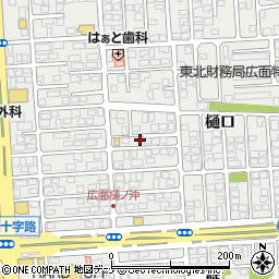 秋田県秋田市広面樋口109-1周辺の地図