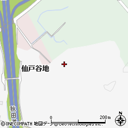 秋田県秋田市下北手通沢仙戸谷地周辺の地図