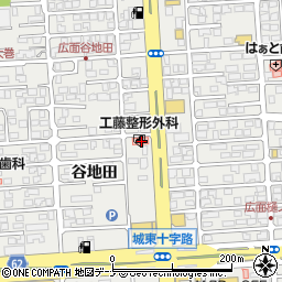 秋田県秋田市広面谷地田8周辺の地図