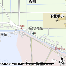 秋田県秋田市下北手松崎谷崎238周辺の地図