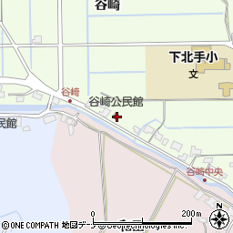 秋田県秋田市下北手松崎谷崎172周辺の地図