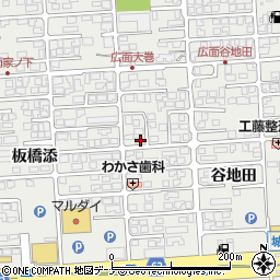 秋田県秋田市広面谷地田78-4周辺の地図