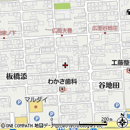 秋田県秋田市広面谷地田78周辺の地図