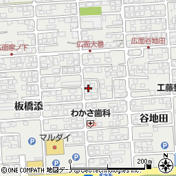 秋田県秋田市広面谷地田78-1周辺の地図