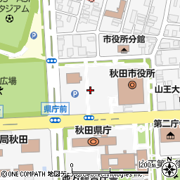 北都銀行秋田市役所 ＡＴＭ周辺の地図