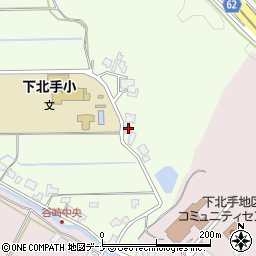 秋田県秋田市下北手松崎谷崎111周辺の地図