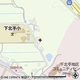 秋田県秋田市下北手松崎谷崎112周辺の地図