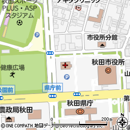 秋田市消防本部周辺の地図