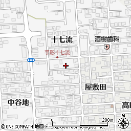 秋田県秋田市手形十七流97-6周辺の地図