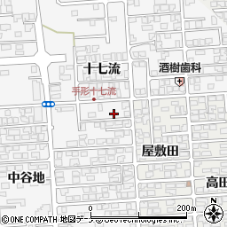 秋田県秋田市手形十七流97周辺の地図