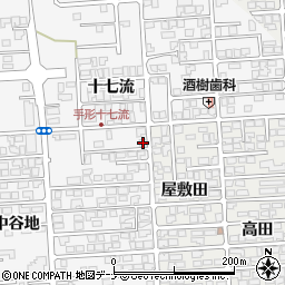 秋田県秋田市手形十七流97-1周辺の地図