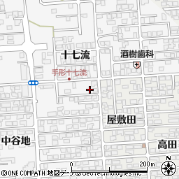 秋田県秋田市手形十七流97-4周辺の地図