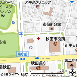 秋田市役所都市整備部　都市計画課周辺の地図
