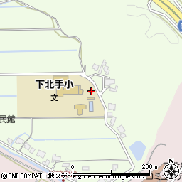 秋田県秋田市下北手松崎谷崎212-2周辺の地図