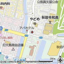 カースタレンタカー秋田駅前なまはげ店周辺の地図