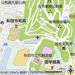 千秋公園トイレ周辺の地図