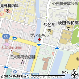 秋田県秋田市千秋矢留町1-1周辺の地図