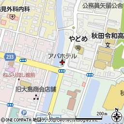 アパホテル秋田千秋公園周辺の地図