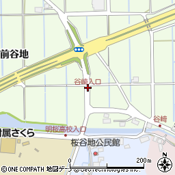 谷崎入口周辺の地図