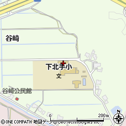 秋田県秋田市下北手松崎谷崎207-1周辺の地図
