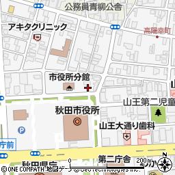 ＥＮＥＯＳ秋田山王ＳＳ周辺の地図