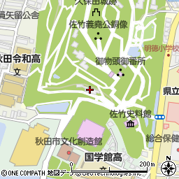 秋田県秋田市千秋公園1-3周辺の地図