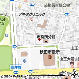 〒010-0951 秋田県秋田市山王の地図