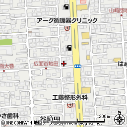 秋田県秋田市広面谷地沖19周辺の地図