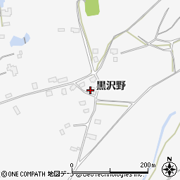 秋田県仙北市田沢湖生保内（黒沢野）周辺の地図