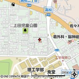 盛岡市立　上田児童センター周辺の地図